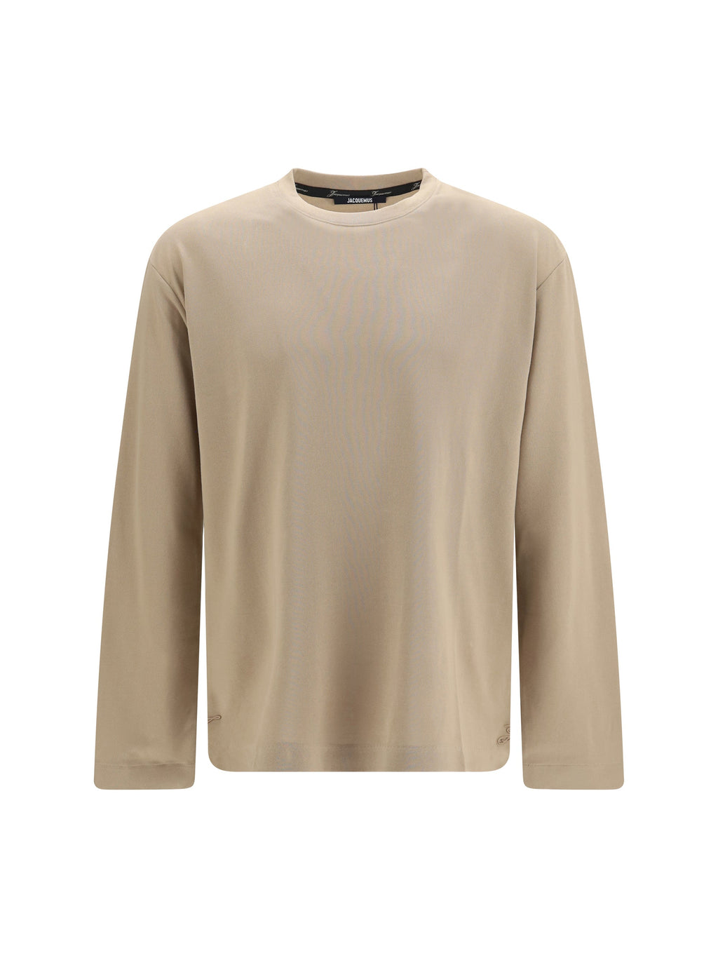 Jacquemus Rond Carré Long-Sleeve T-Shirt — Beige