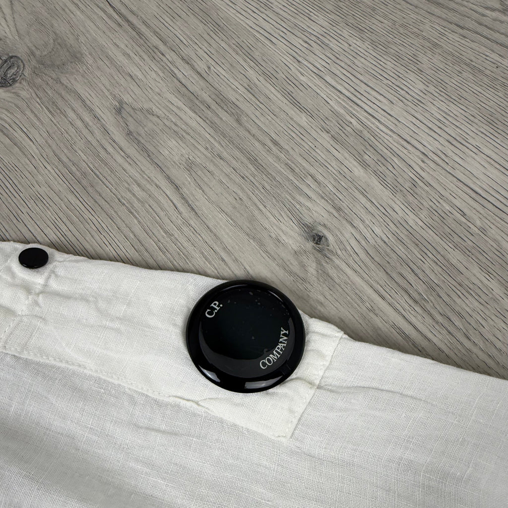CP Company Linen Shirt - White