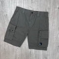CP Company Cargo Shorts - Gunmetal
