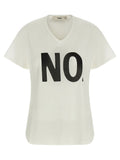 Fendi Logo-Print T-Shirt — Ivory