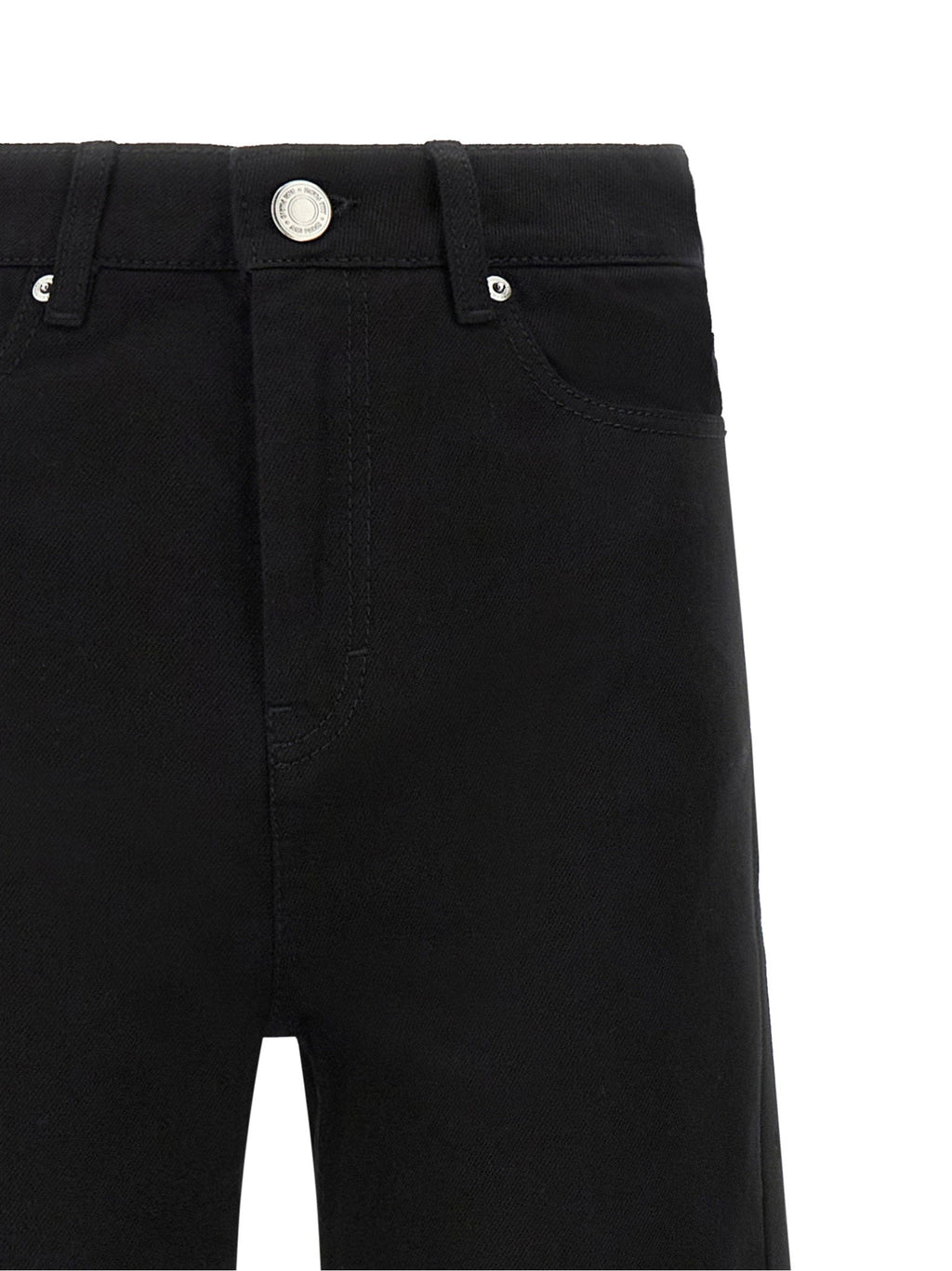 Ami Paris Flared-Leg Cotton Jeans — Black