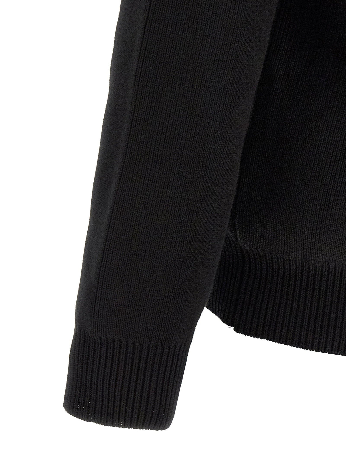 Golden Goose Ribbed Organic Cotton Sweater — Black