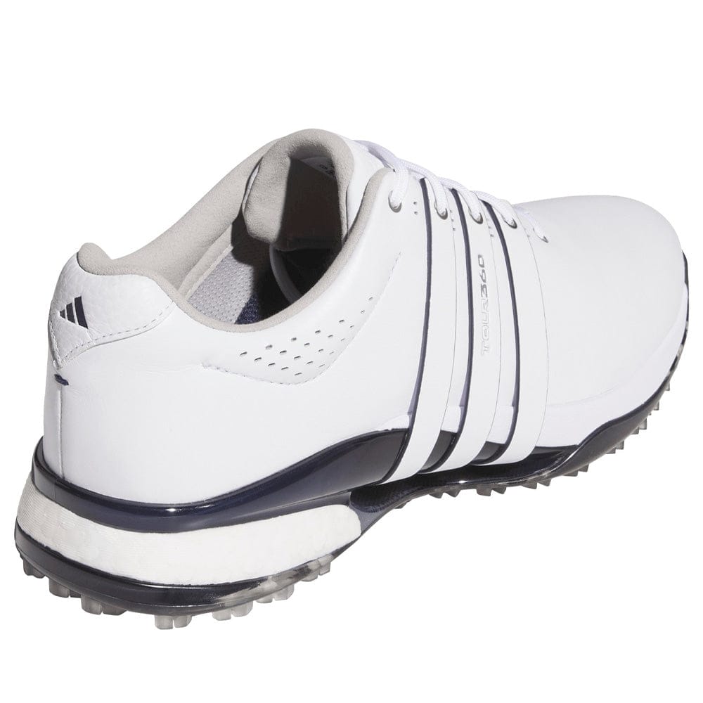 adidas Tour360 25 Waterproof Spikeless Shoes - Cloud White/Collegiate Navy/Lucid Red
