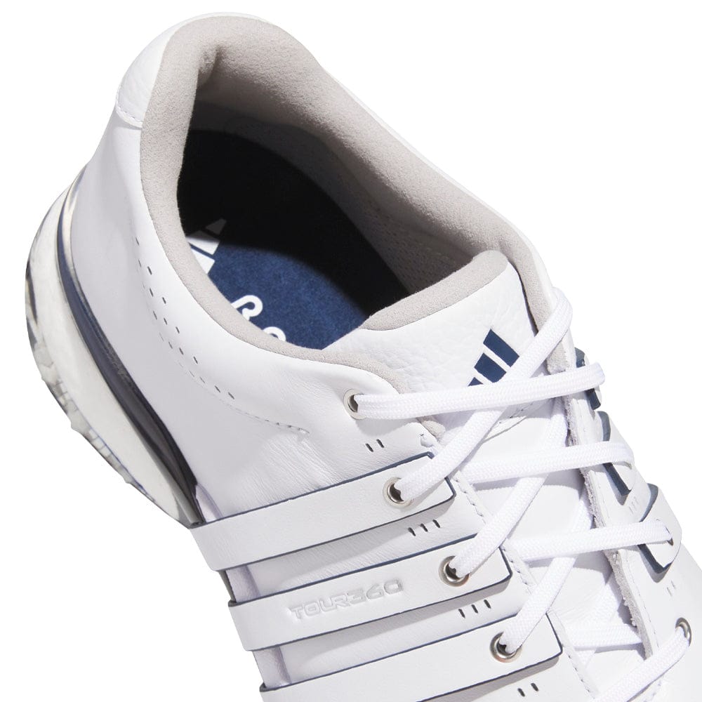 adidas Tour360 25 Waterproof Spikeless Shoes - Cloud White/Collegiate Navy/Lucid Red