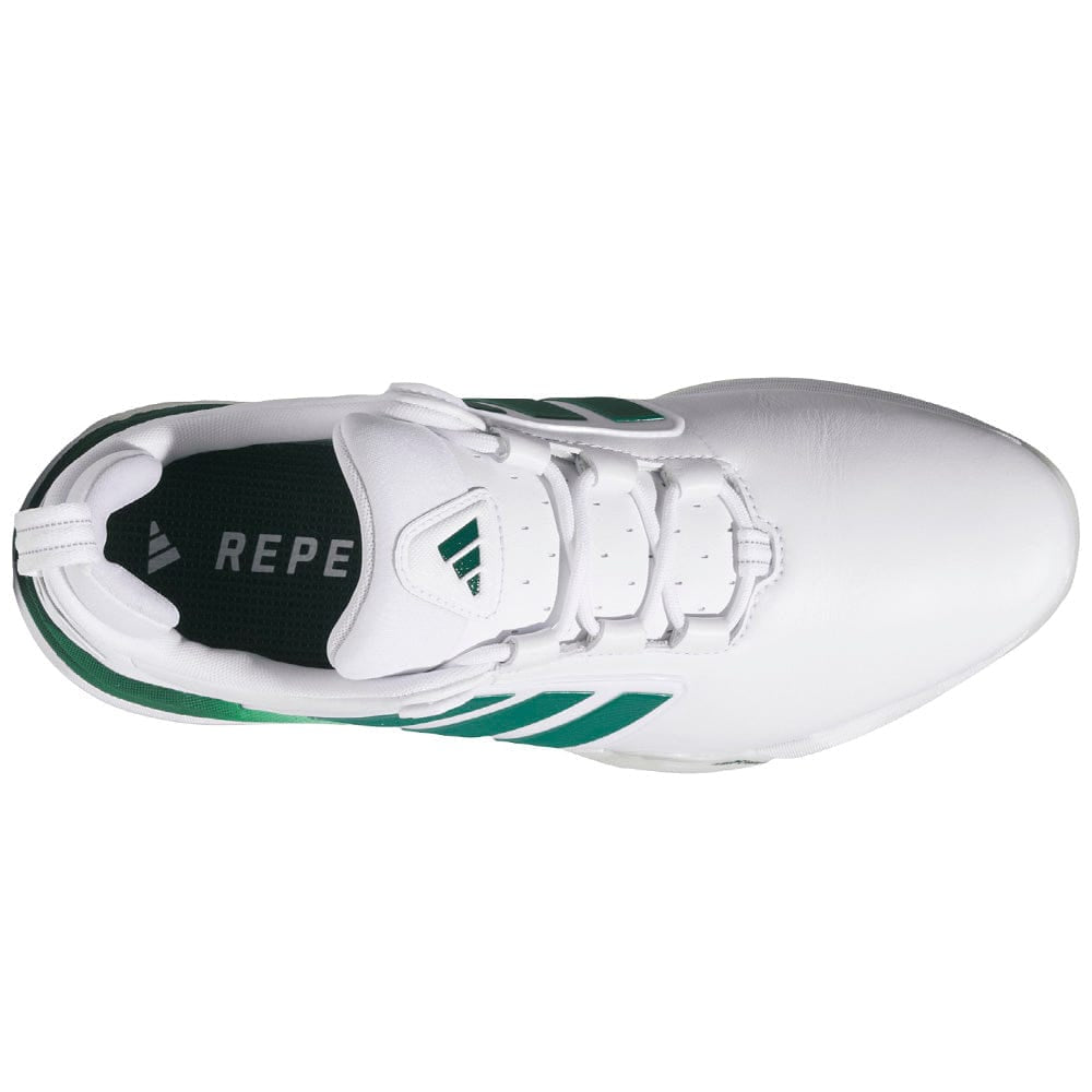 adidas Adipower 26 Waterproof Spiked Shoes - Cloud White/Collegiate Green/Crystal White
