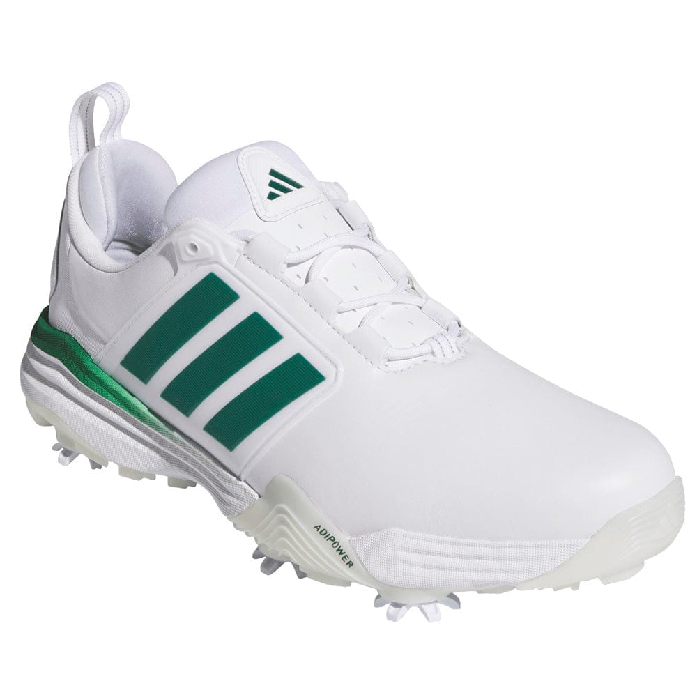 adidas Adipower 26 Waterproof Spiked Shoes - Cloud White/Collegiate Green/Crystal White