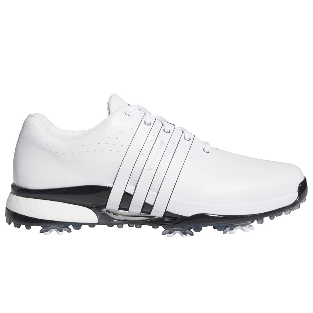 adidas Tour360 24 Spiked Waterproof Shoes - Cloud White/Core Black/Lucid Ray Blue