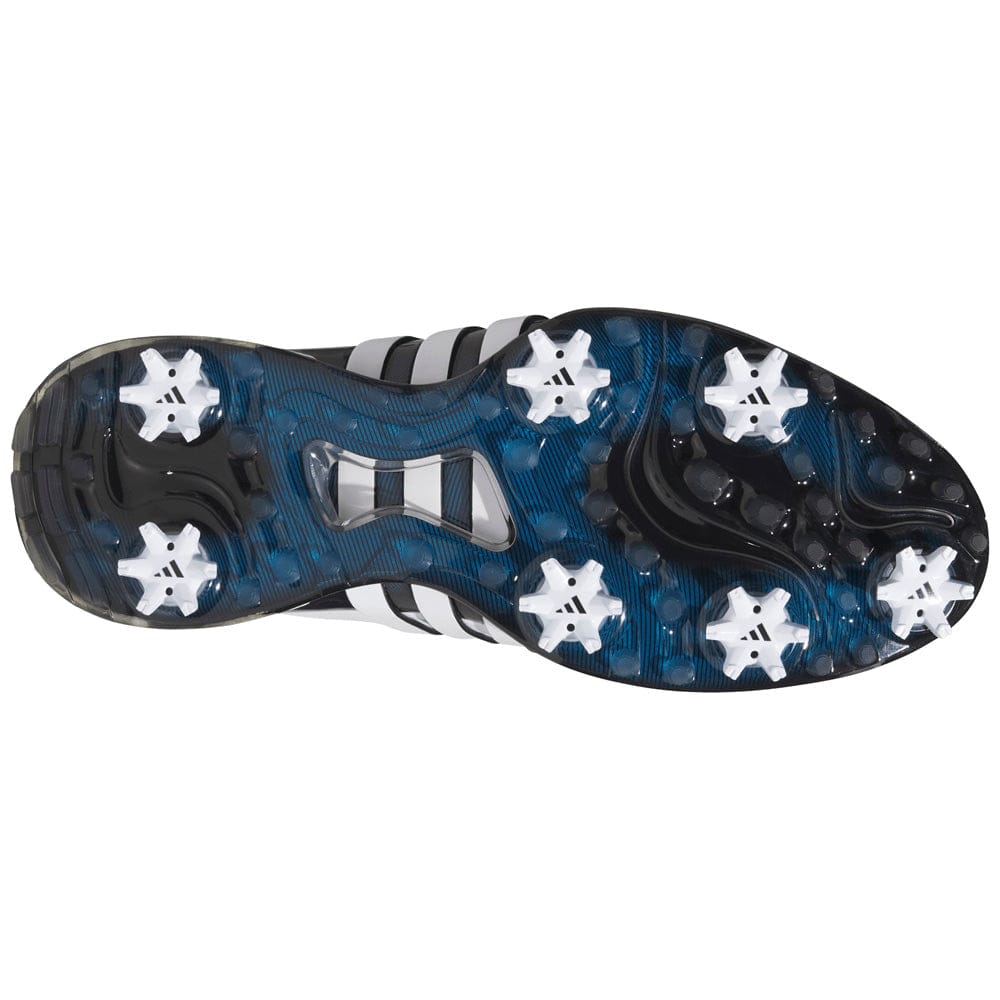 adidas Tour360 24 Spiked Waterproof Shoes - Cloud White/Core Black/Lucid Ray Blue