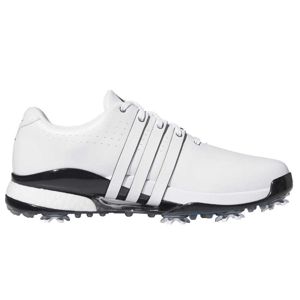 adidas Tour360 24 Spiked Waterproof Shoes - Cloud White/Core Black/Lucid Ray Blue
