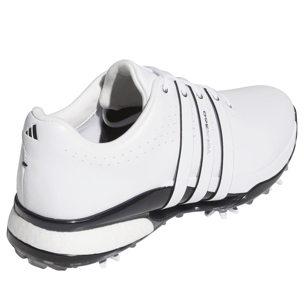 adidas Tour360 24 Spiked Waterproof Shoes - Cloud White/Core Black/Lucid Ray Blue