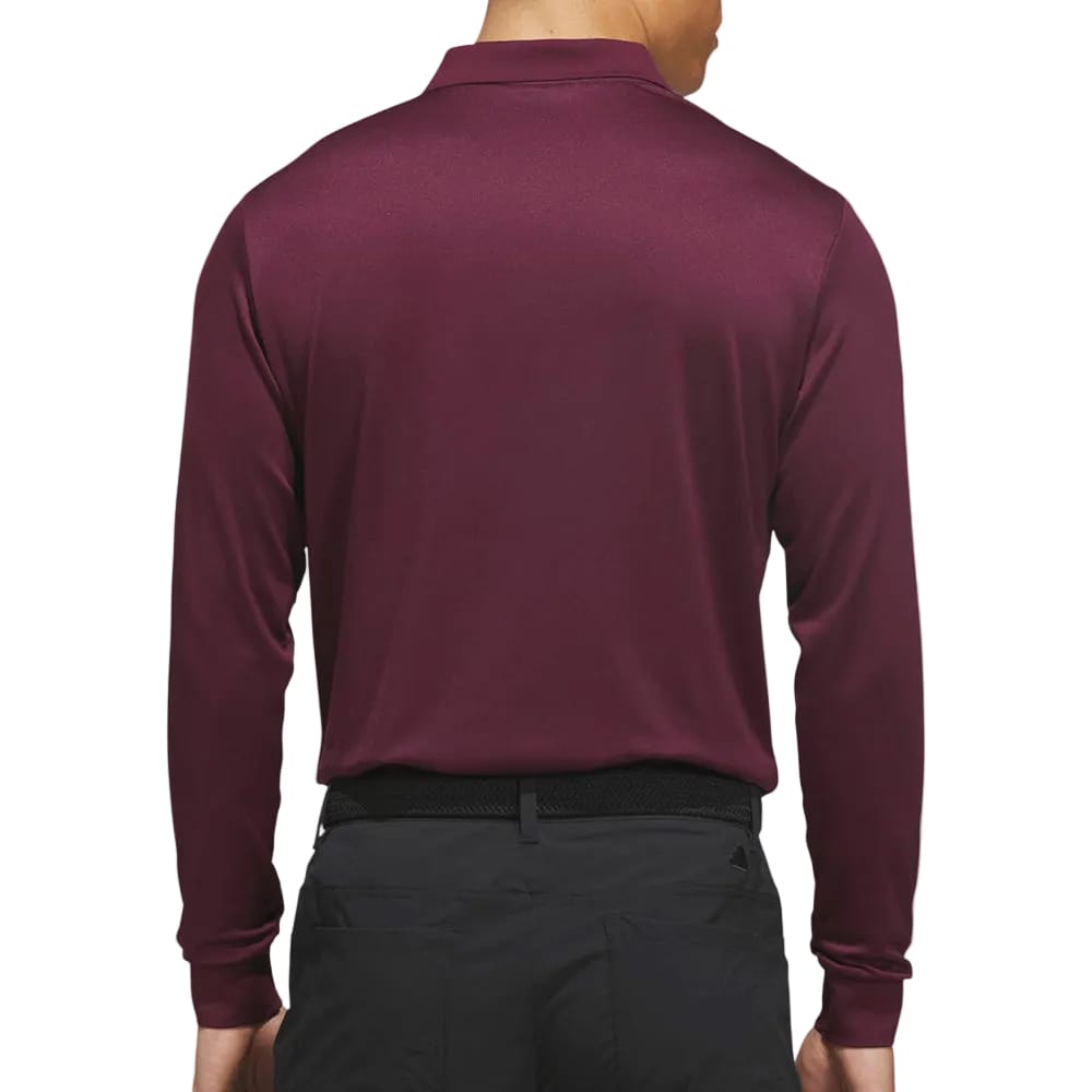 adidas Ultimate365 Cold.Rdy Long Sleeve Polo Shirt - Maroon