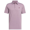 adidas Performance Textured Polo Shirt - White/Maroon