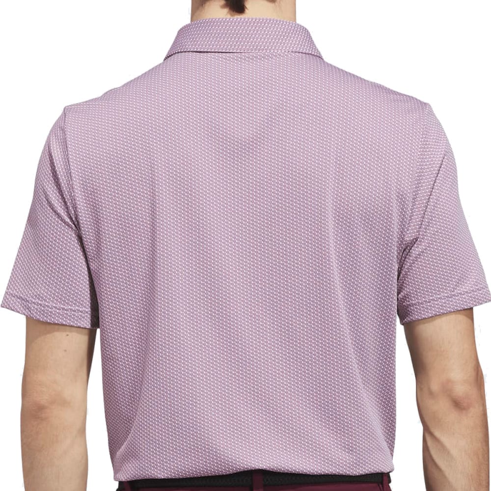 adidas Performance Textured Polo Shirt - White/Maroon