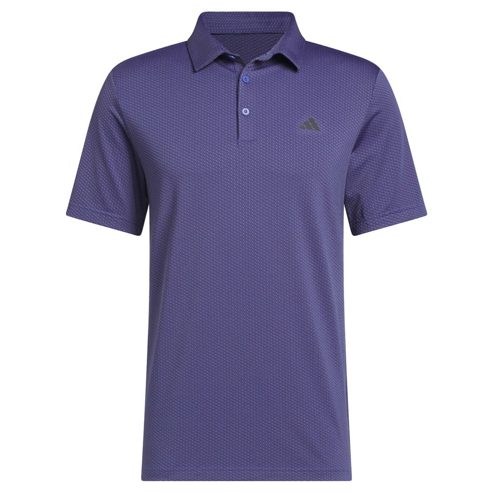 adidas Performance Textured Polo Shirt - Dual Indigo/Black