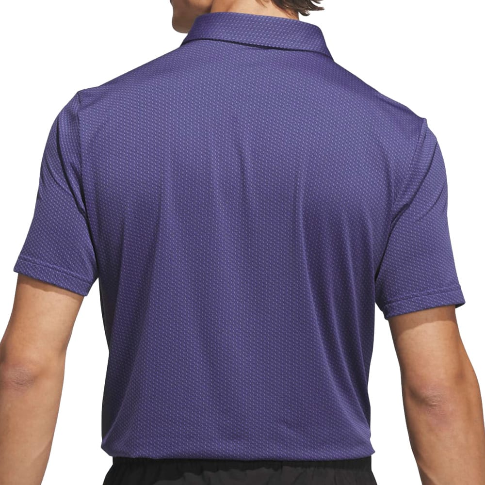 adidas Performance Textured Polo Shirt - Dual Indigo/Black