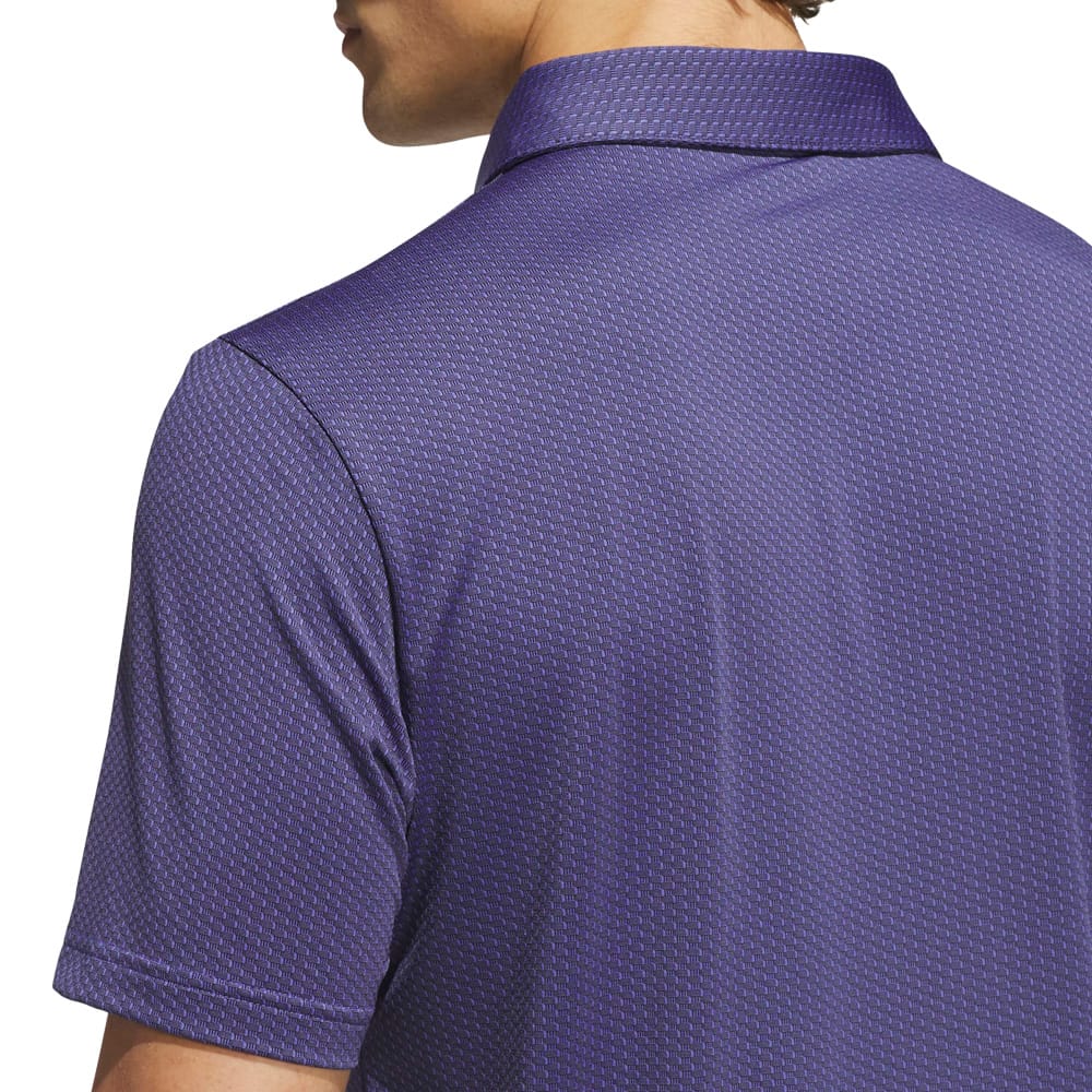 adidas Performance Textured Polo Shirt - Dual Indigo/Black