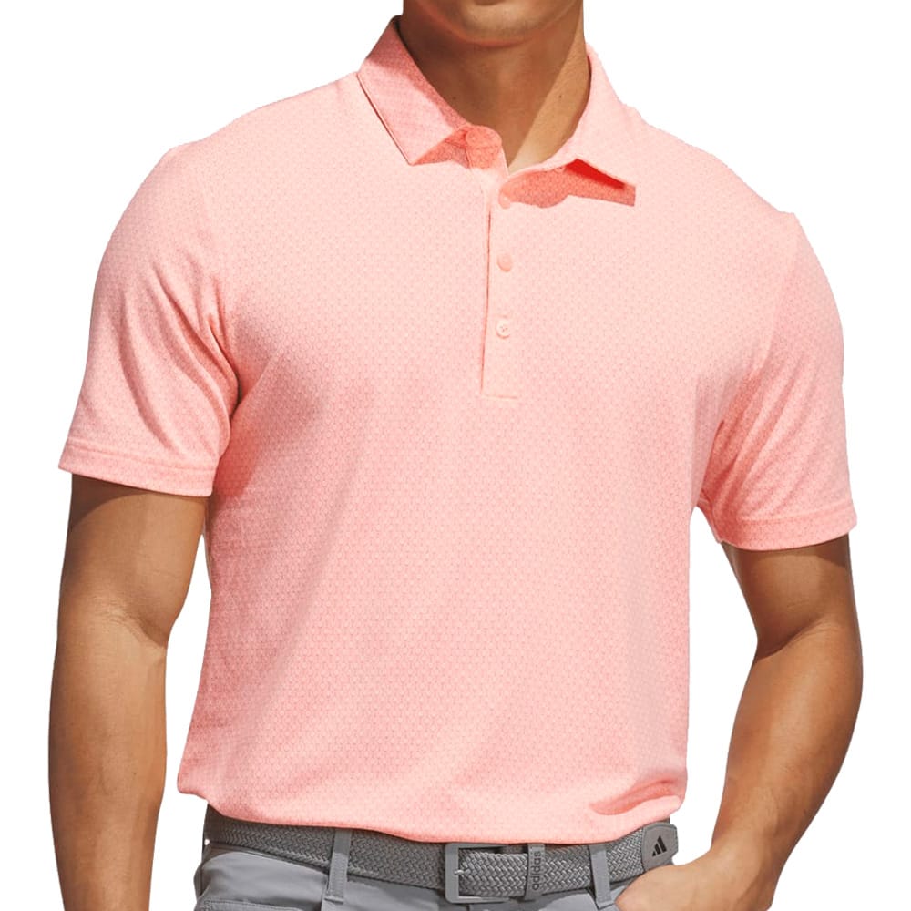 adidas Ultimate365+ Go-To Print Polo Shirt - Frozen Turbo/Pure Turbo