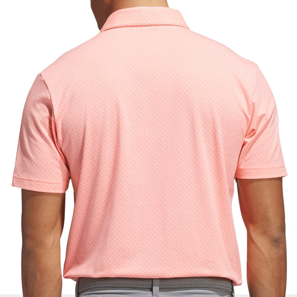 adidas Ultimate365+ Go-To Print Polo Shirt - Frozen Turbo/Pure Turbo
