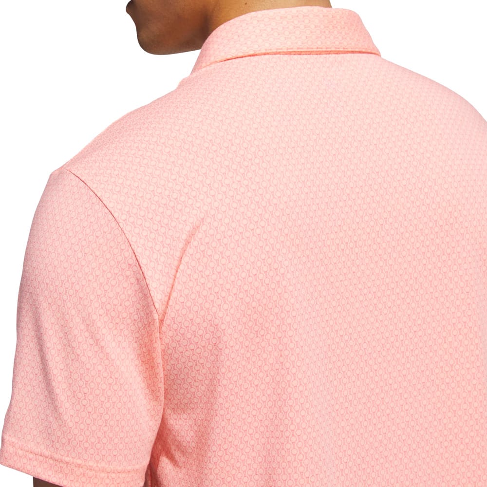 adidas Ultimate365+ Go-To Print Polo Shirt - Frozen Turbo/Pure Turbo