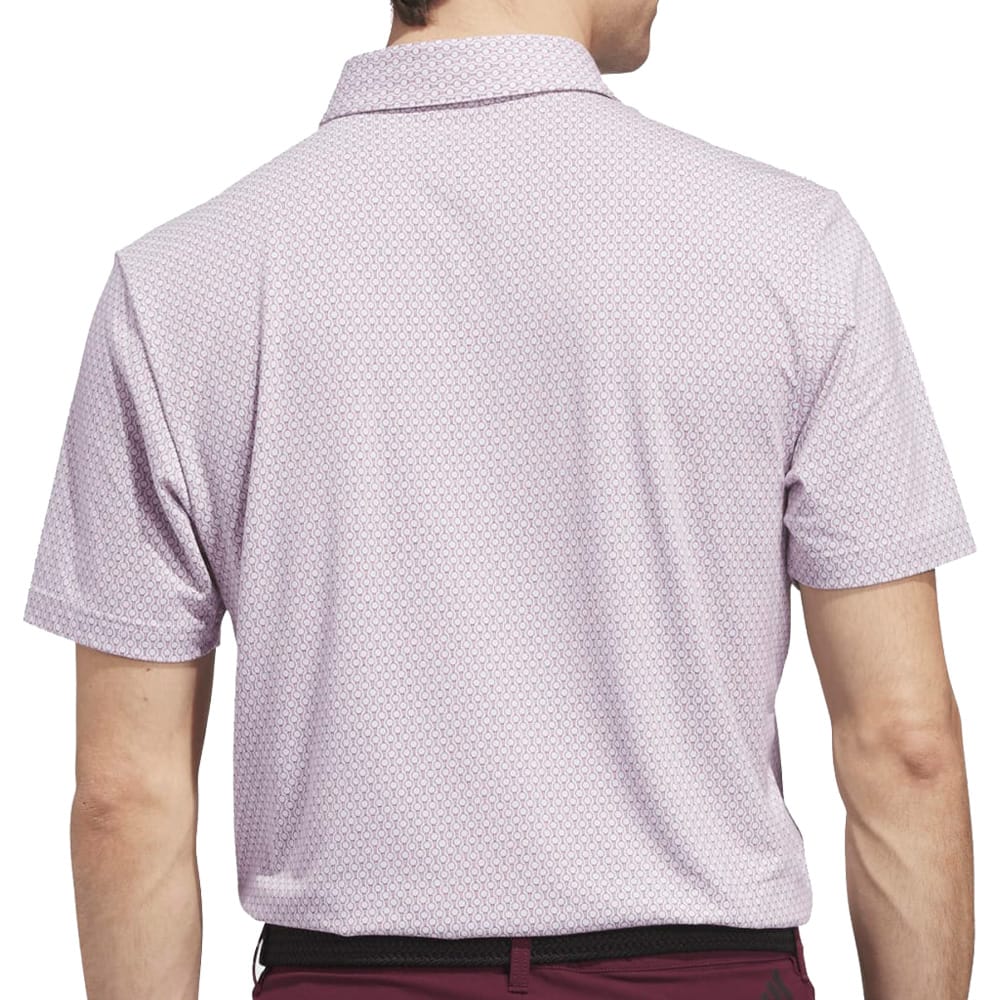 adidas Ultimate365+ Go-To Print Polo Shirt - Frozen Purple/Maroon