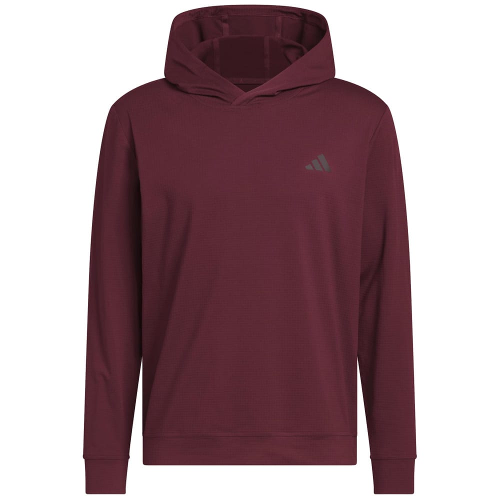 adidas Mens Ultimate365 Elevated Pullover Hoodie - Maroon