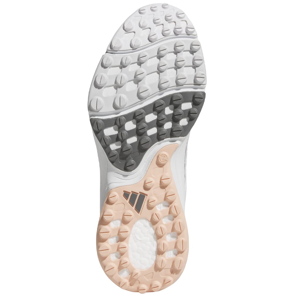 Adidas Zoysia Spikeless Waterproof Ladies Shoes - Dash Grey/Crystal White/Powder Cora