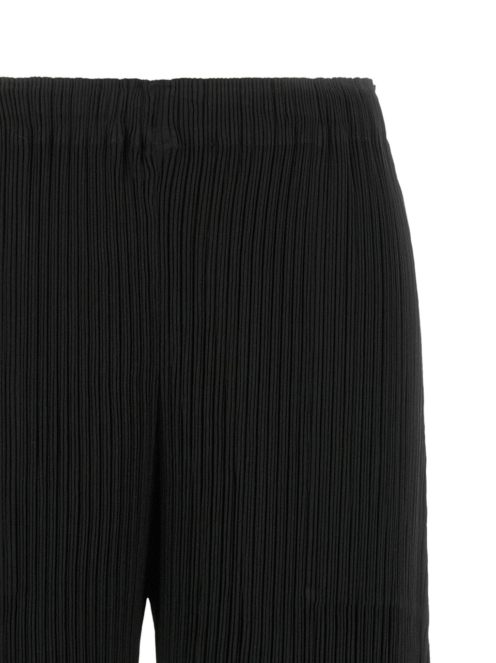 Issey Miyake Hatching Bottoms Trousers — Black