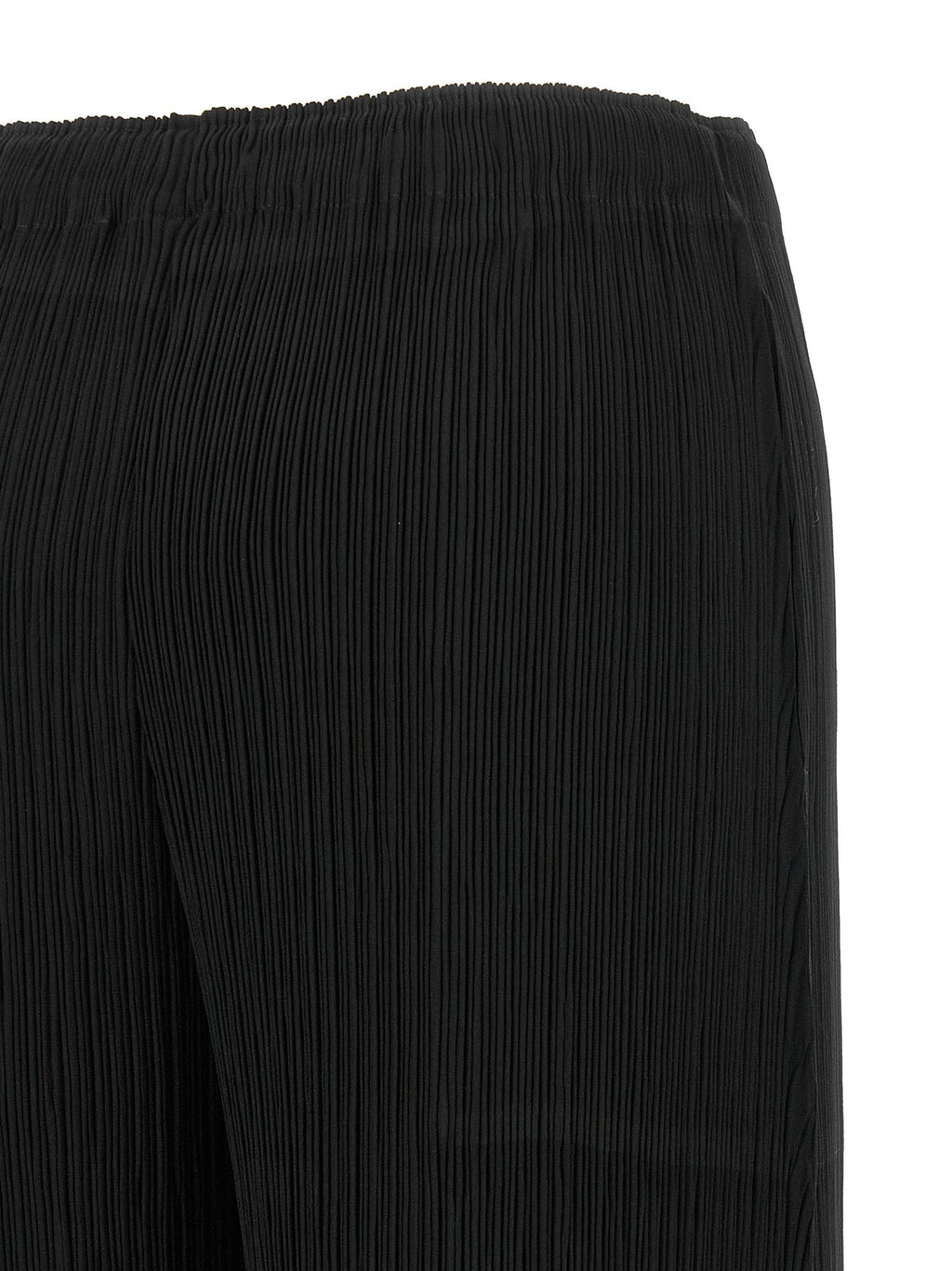 Issey Miyake Hatching Bottoms Trousers — Black