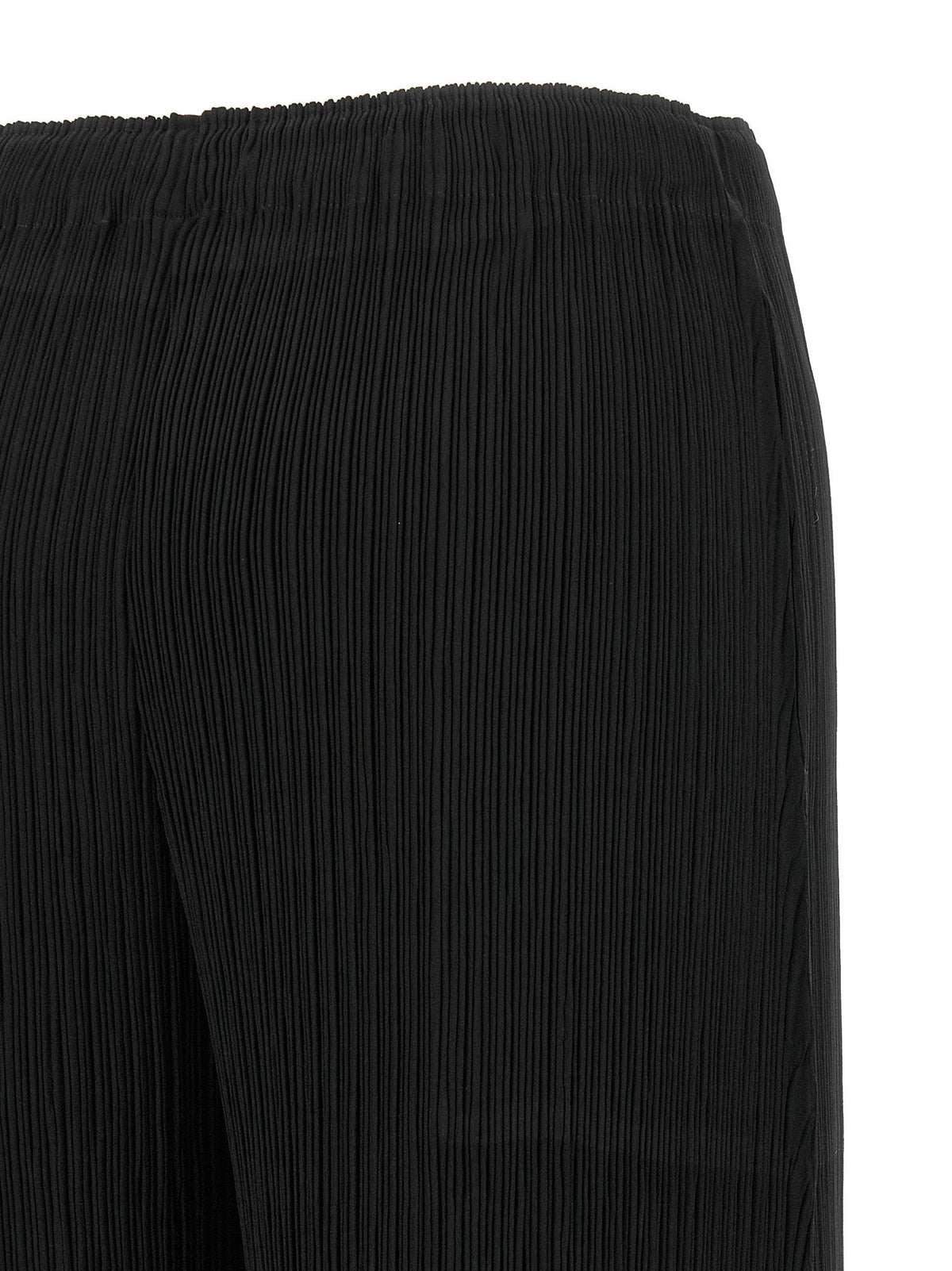 Issey Miyake Hatching Bottoms Trousers — Black