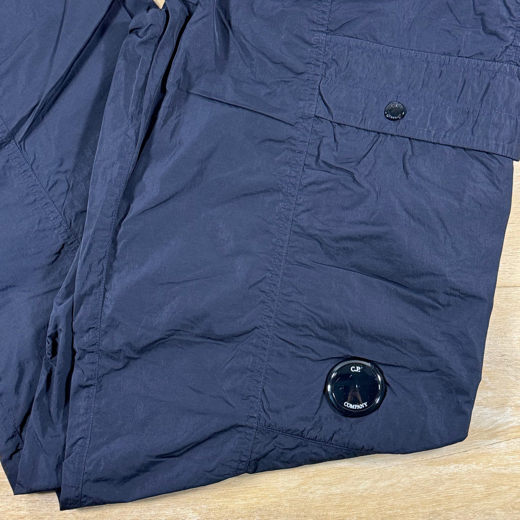 C.P. Company Chrome-R Cargo Lens Pants in Navy
