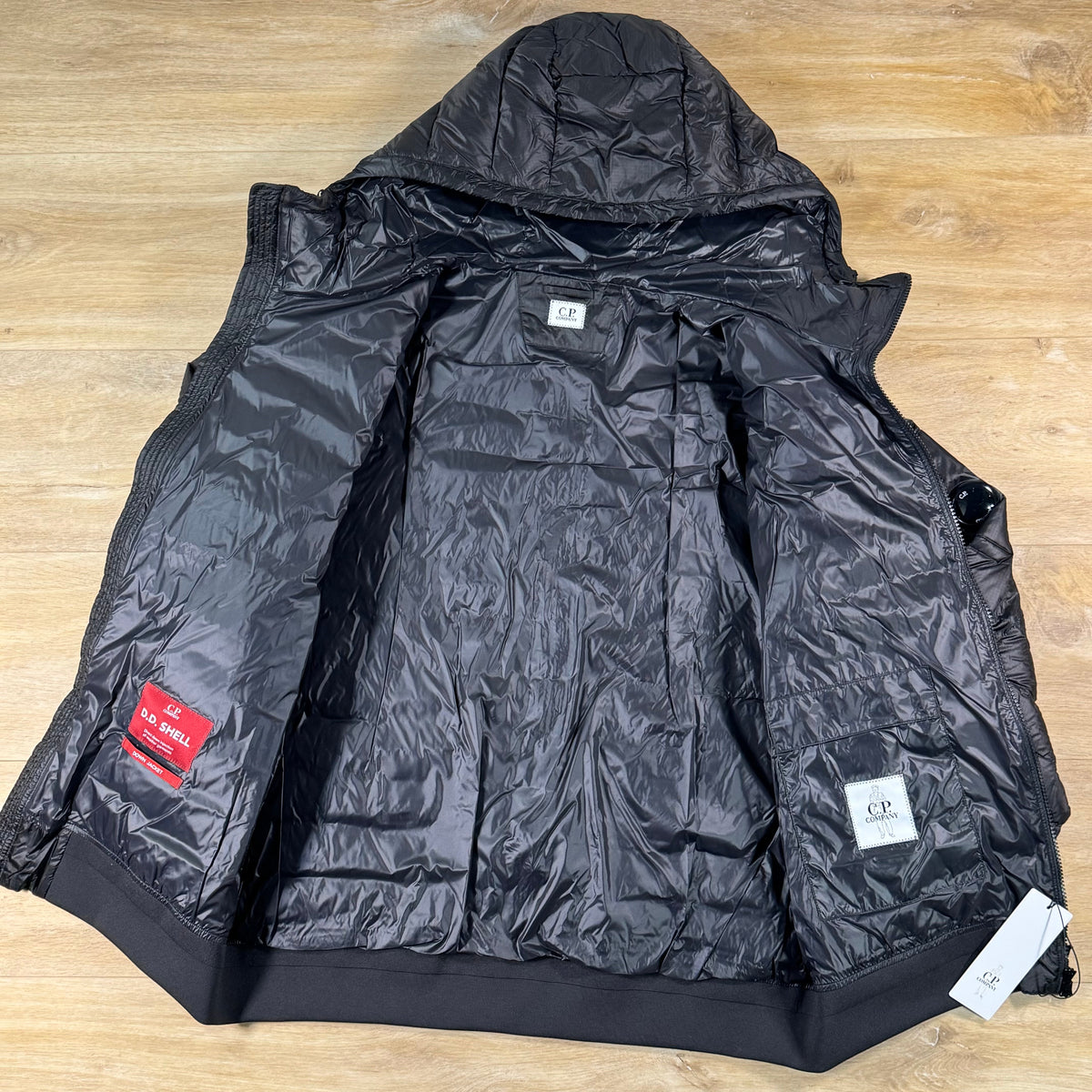 C.P. Company D.D. Shell Lens Down Jacket in Black