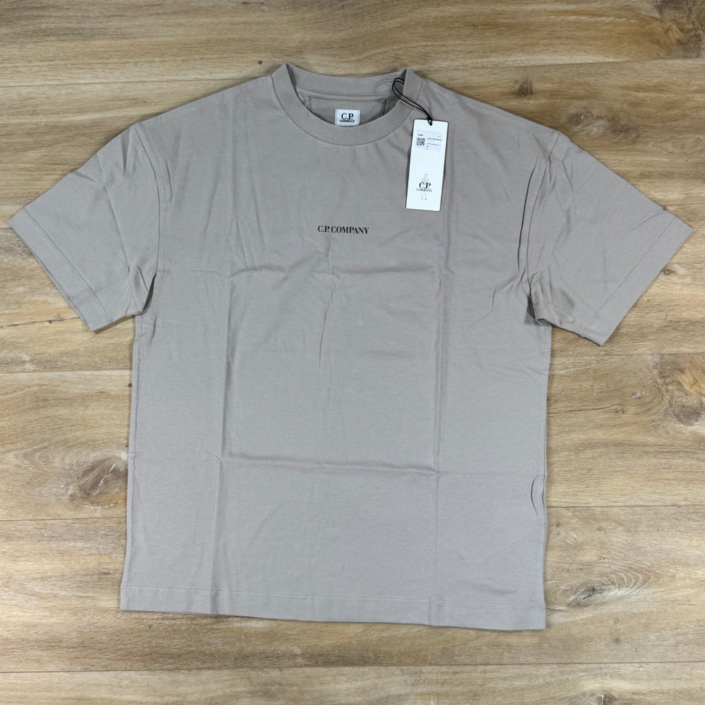 C.P. Company 30/1 Jersey Logo T-Shirt in Dove