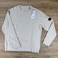 C.P. Company Malfile Fleece Lens Crewneck Sweatshirt in Frozen Dew