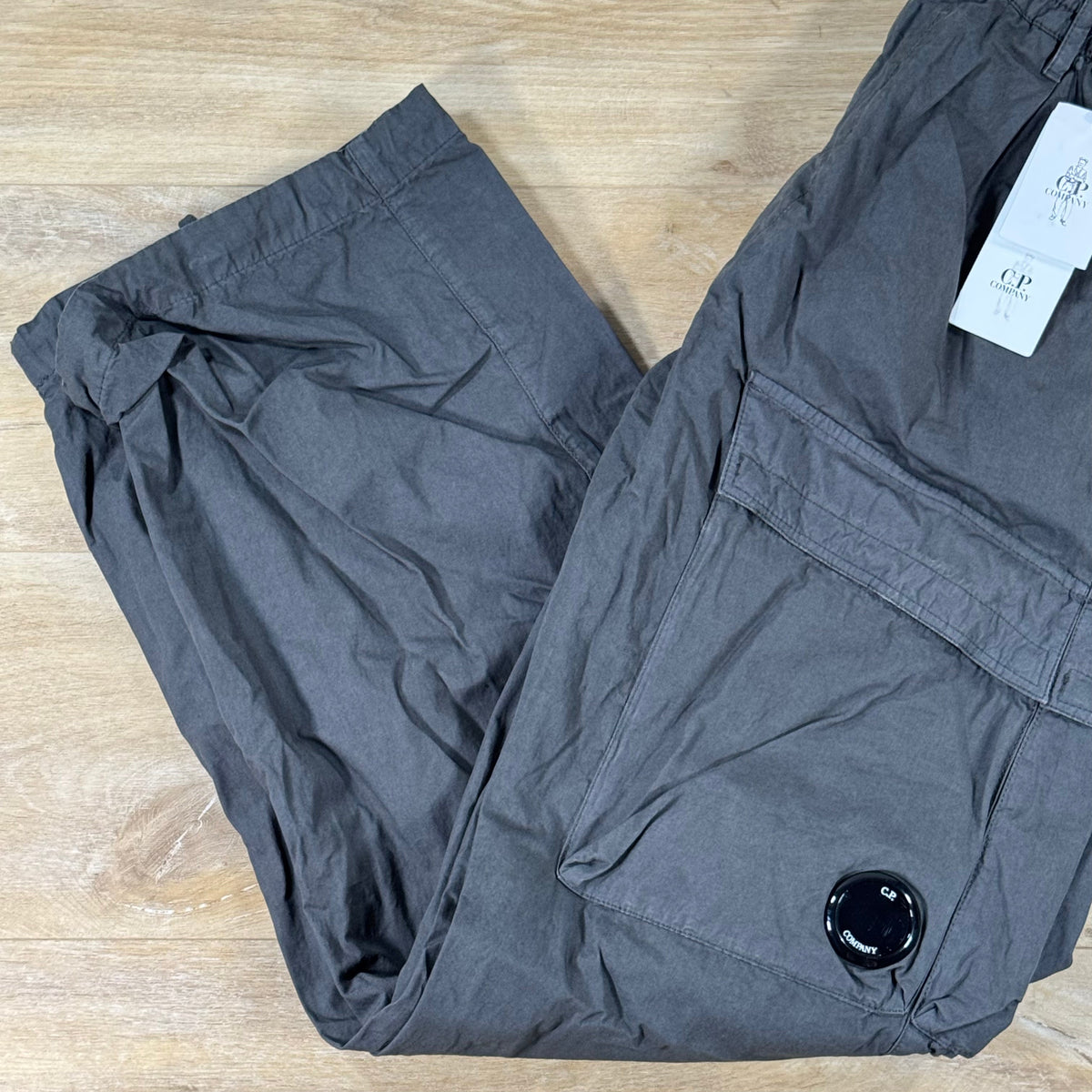 C.P. Company Micro-Reps Boxy Lens Pants in Gunmetal - Grey