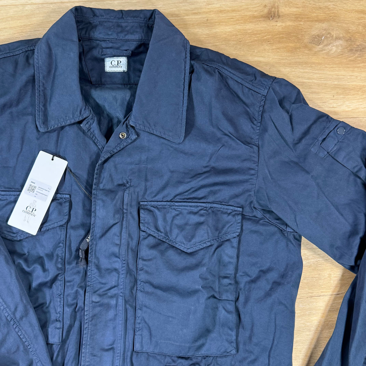 C.P. Company Raso Cinque Lens Overshirt in Midnight Navy