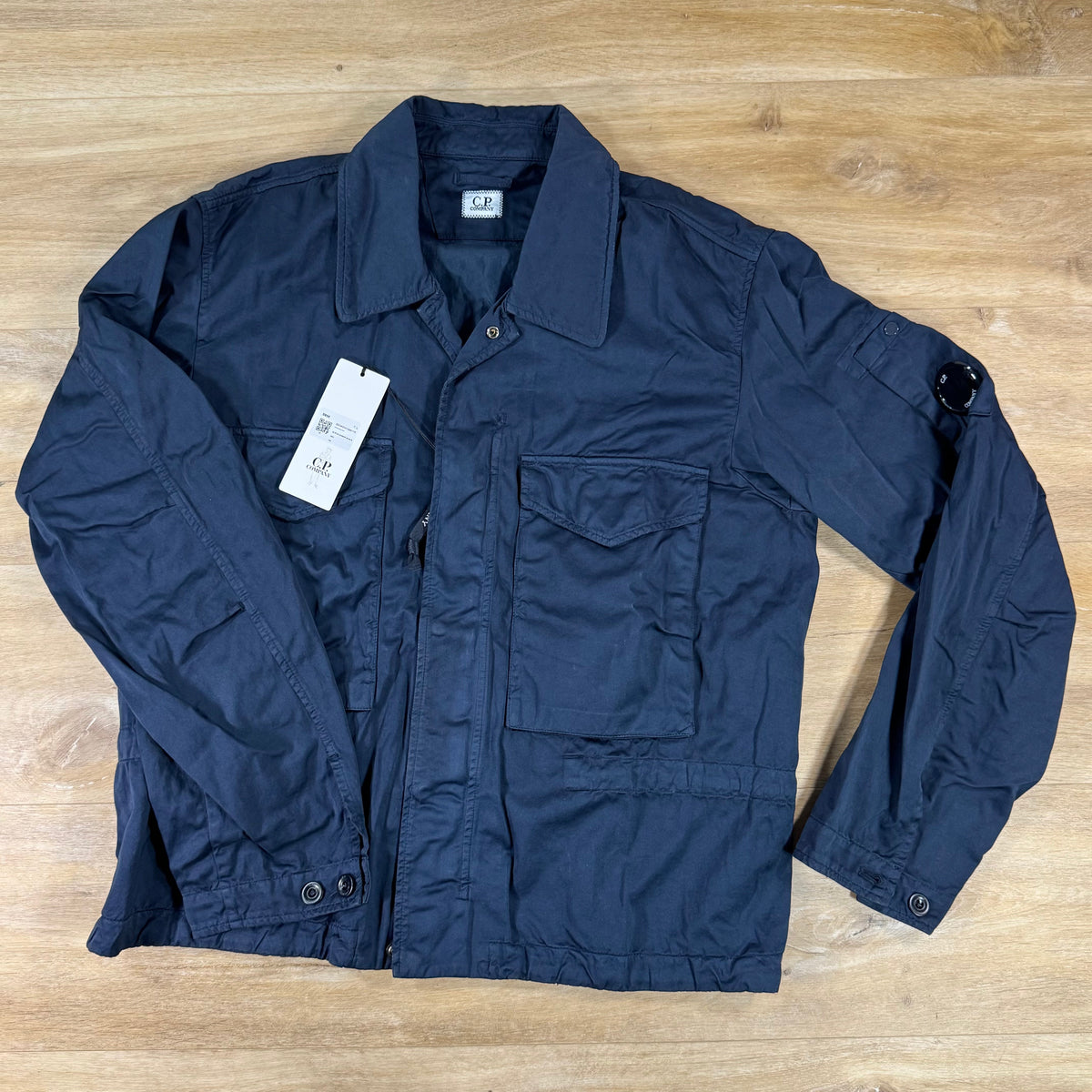 C.P. Company Raso Cinque Lens Overshirt in Midnight Navy
