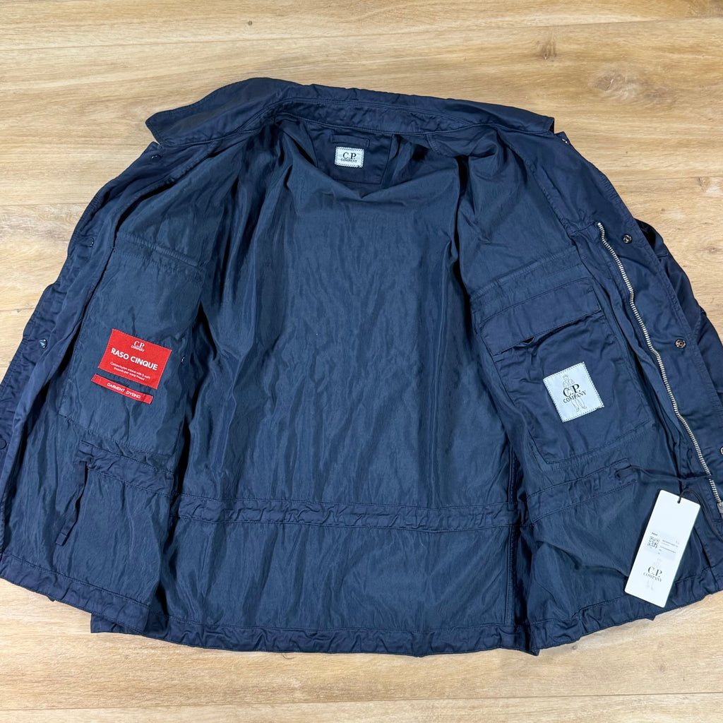C.P. Company Raso Cinque Lens Overshirt in Midnight Navy