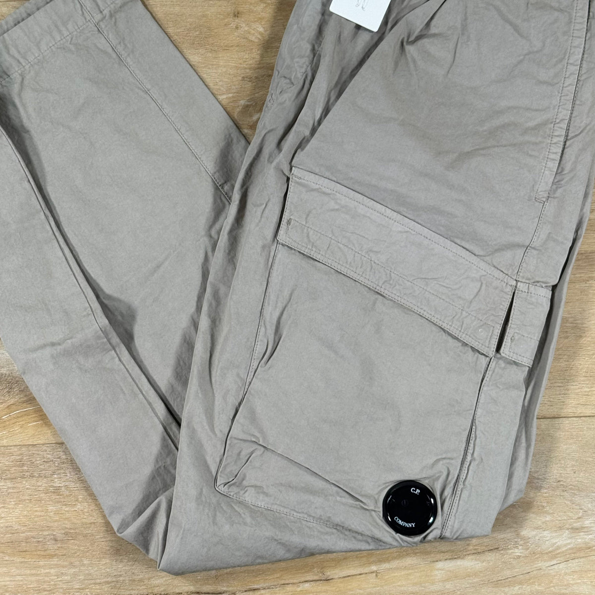 C.P. Company Micro-Reps Boxy Lens Pants in Dove