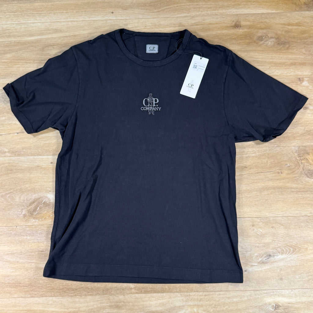 C.P. Company 1020 Jersey Embroidery T-Shirt in Black