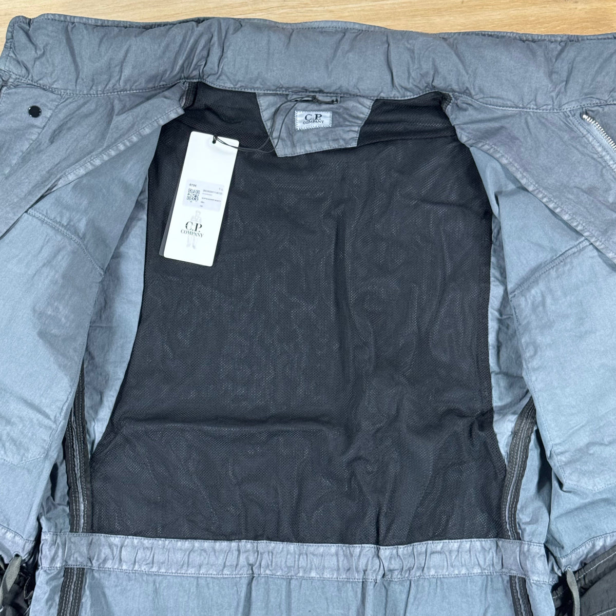 C.P. Company 50 Fili Wax Field Lens Jacket in Gunmetal - Grey