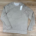 C.P. Company Cotton Crepe Double Dyed Crewneck Sweater in Beige
