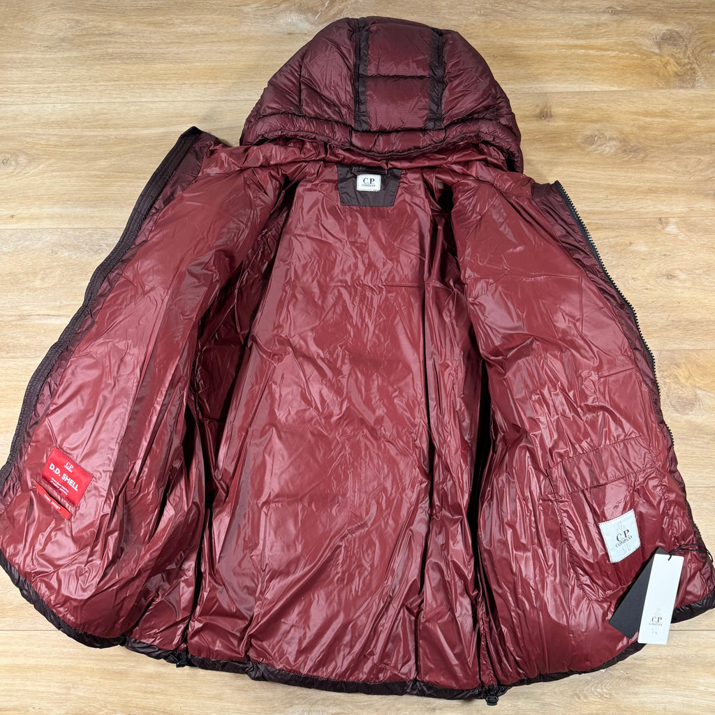 C.P. Company D.D. Shell Lens Puffer Jacket in Andorra - Red
