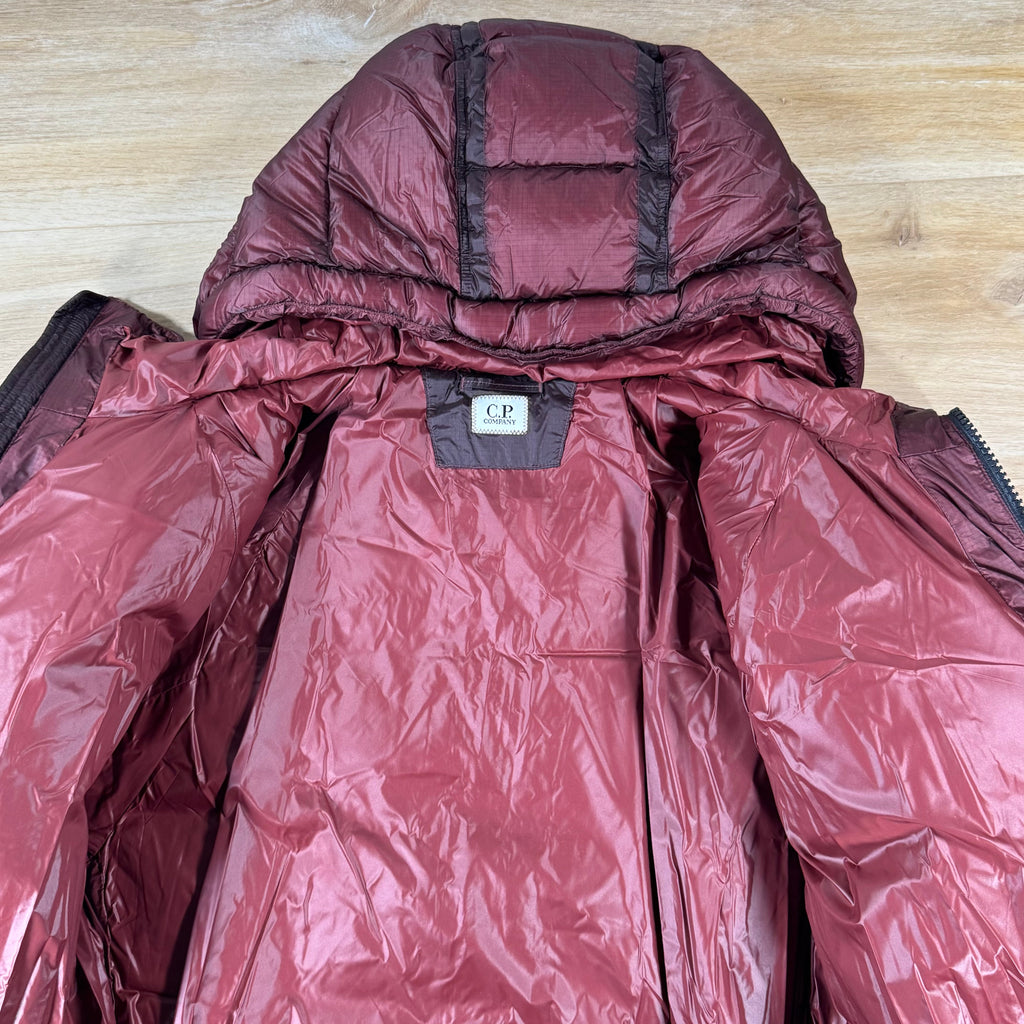 C.P. Company D.D. Shell Lens Puffer Jacket in Andorra - Red