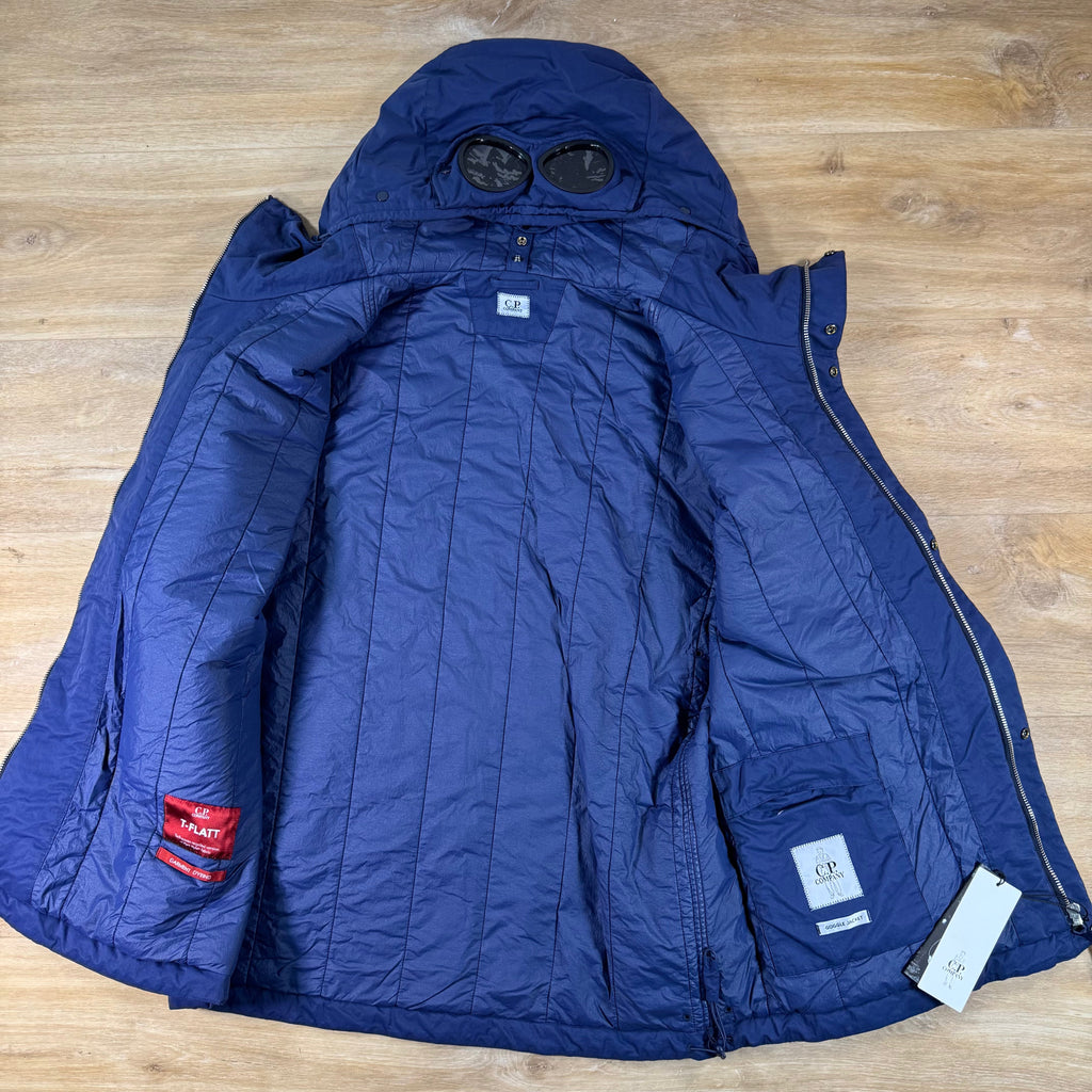C.P. Company T-Flatt Padded Goggle Jacket in Peacoat - Blue