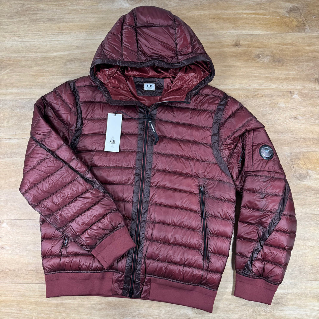 C.P. Company D.D. Shell Hooded Lens Down Jacket in Andorra - Red