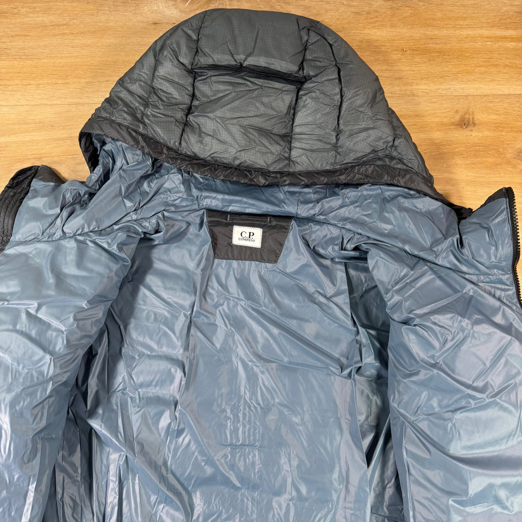 C.P. Company D.D. Shell Hooded Lens Down Jacket in Orion Blue