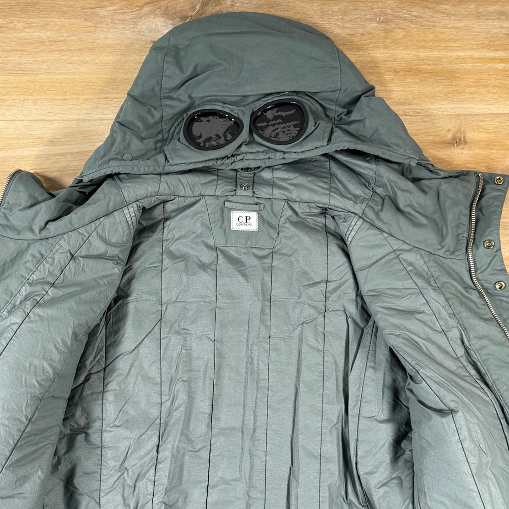C.P. Company T-Flatt Padded Goggle Jacket in Castor Grey