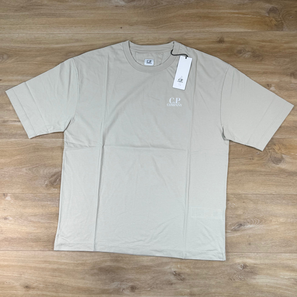 C.P. Company 30/1 Jersey British Sailor T-Shirt in Silver Birch