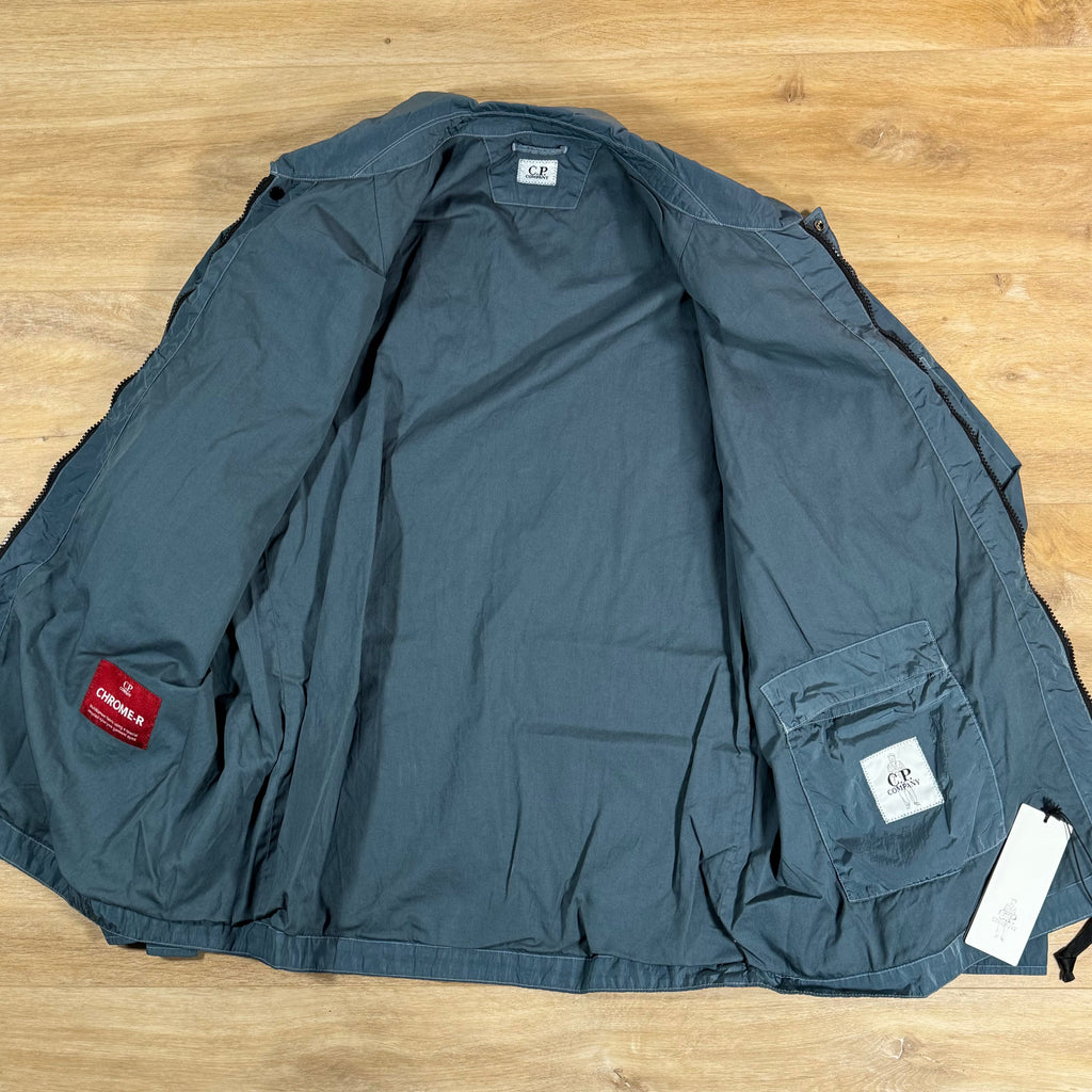 C.P. Company Chrome-R Chest Pocket Lens Overshirt in Orion Blue