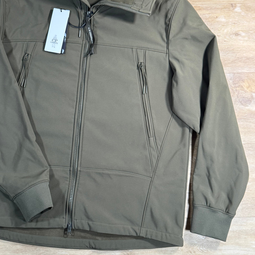 C.P. Company Shell-R Goggle Jacket in Ivy Green